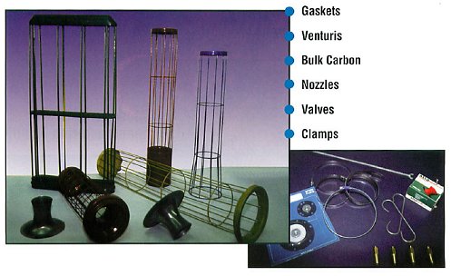 gaskets, venturis, bulk carbon, nozzles, valves, clamps