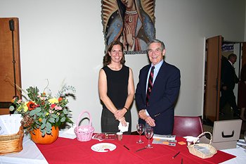 Entrance table and registration